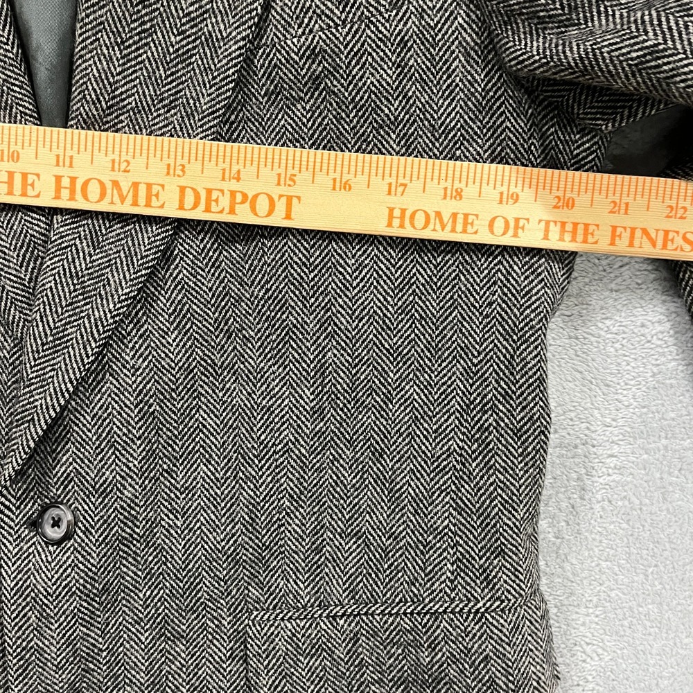 Vintage John‎ Alexander Blazer Mens 38R Wool Tweed 2 Button 90s Preppy - Picture 9 of 13